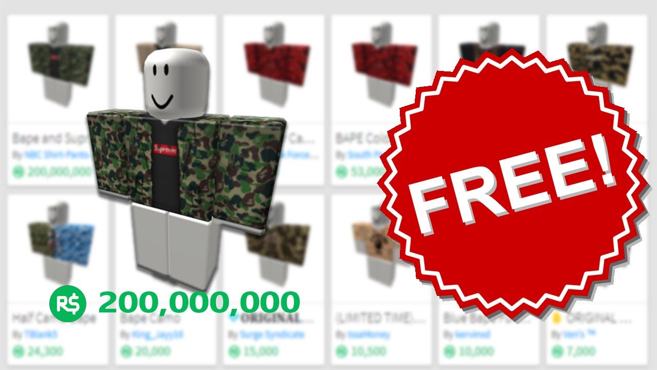 How To Get Free Shirts On Roblox With Bc